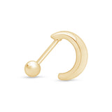 Bubble Hoop Illusion Ear Cuff Earring in Solid 14k Yellow Gold