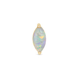 Solid 14k Gold Marquise Opal Stud Earring