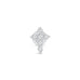 a diamond cross ring on a white background