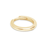Infinity Hoop in Solid 14k Yellow Gold