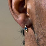 Blue Topaz Bezel Set in Solid 14k Yellow Gold