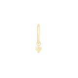 a gold heart charm on a white background