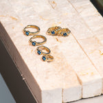 Bezel Set Blue Topaz Huggie in 14k Gold Earrings Estella Collection #product_description# 18368 blue Blue Gemstone cartilage hoop #tag4# #tag5# #tag6# #tag7# #tag8# #tag9# #tag10# 6mm Single Hoop