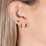 Bezel Set Emerald Huggie in 14k Gold Earrings Estella Collection #product_description# 18367 14k Birthstone Birthstone Earrings #tag4# #tag5# #tag6# #tag7# #tag8# #tag9# #tag10# 6mm Single Hoop