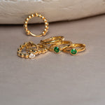 Bezel Set Emerald Huggie in 14k Gold Earrings Estella Collection #product_description# 18367 14k Birthstone Birthstone Earrings #tag4# #tag5# #tag6# #tag7# #tag8# #tag9# #tag10# 6mm Single Hoop