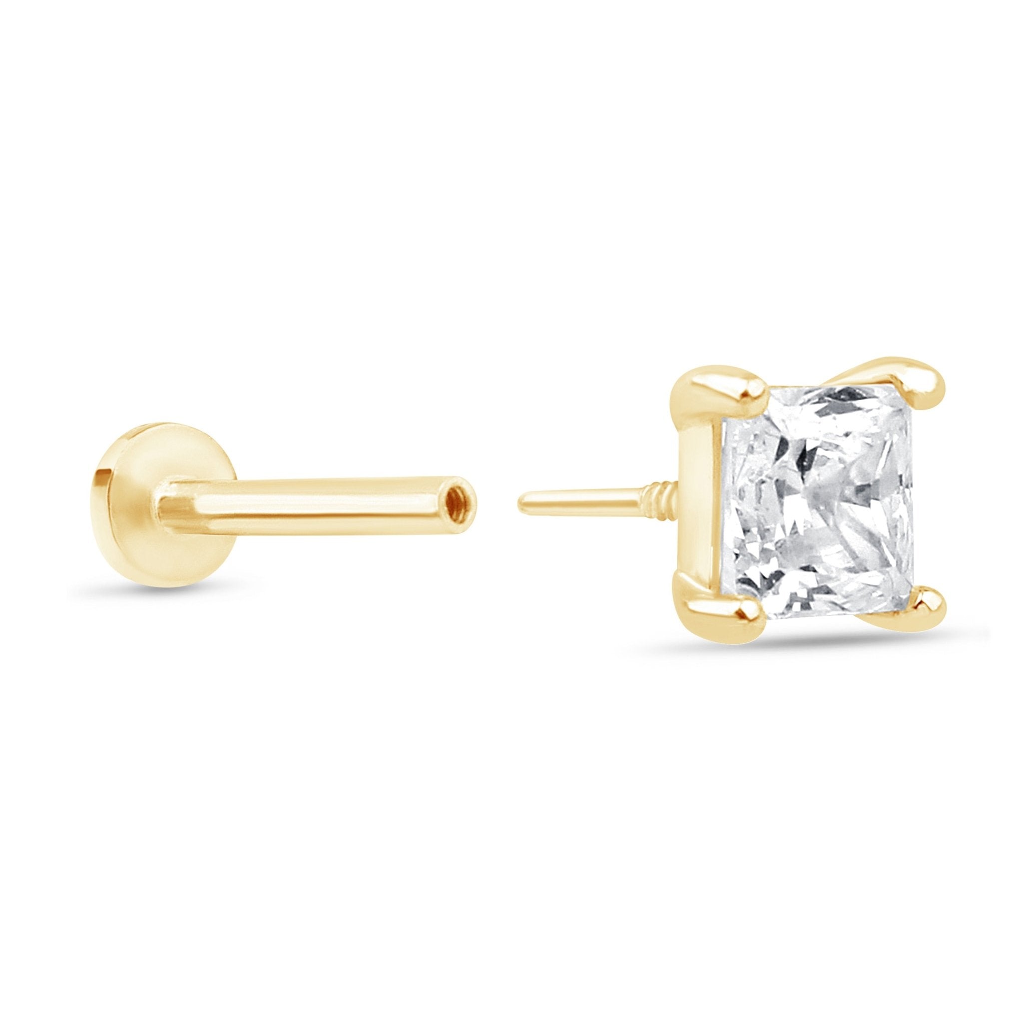 Cubic Zirconia Princess Cut Earring in Solid 14k Yellow Gold Earrings Estella Collection #product_description# 18589 new New Arrivals test test mechanic #tag4# #tag5# #tag6# #tag7# #tag8# #tag9# #tag10#