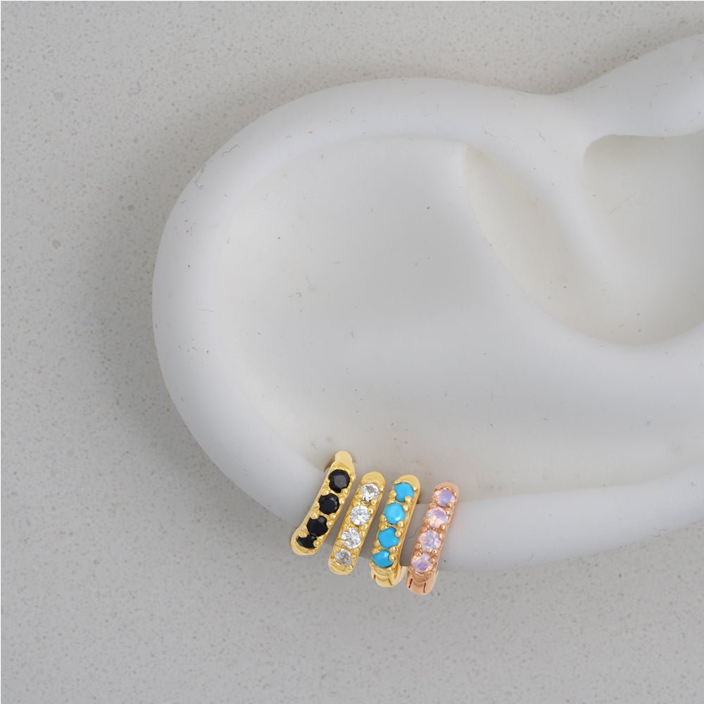 Cubic Zirconia Studded Huggie Earring Earrings Estella Collection #product_description# 18114 14k cartilage hoop Colorless Gemstone #tag4# #tag5# #tag6# #tag7# #tag8# #tag9# #tag10#