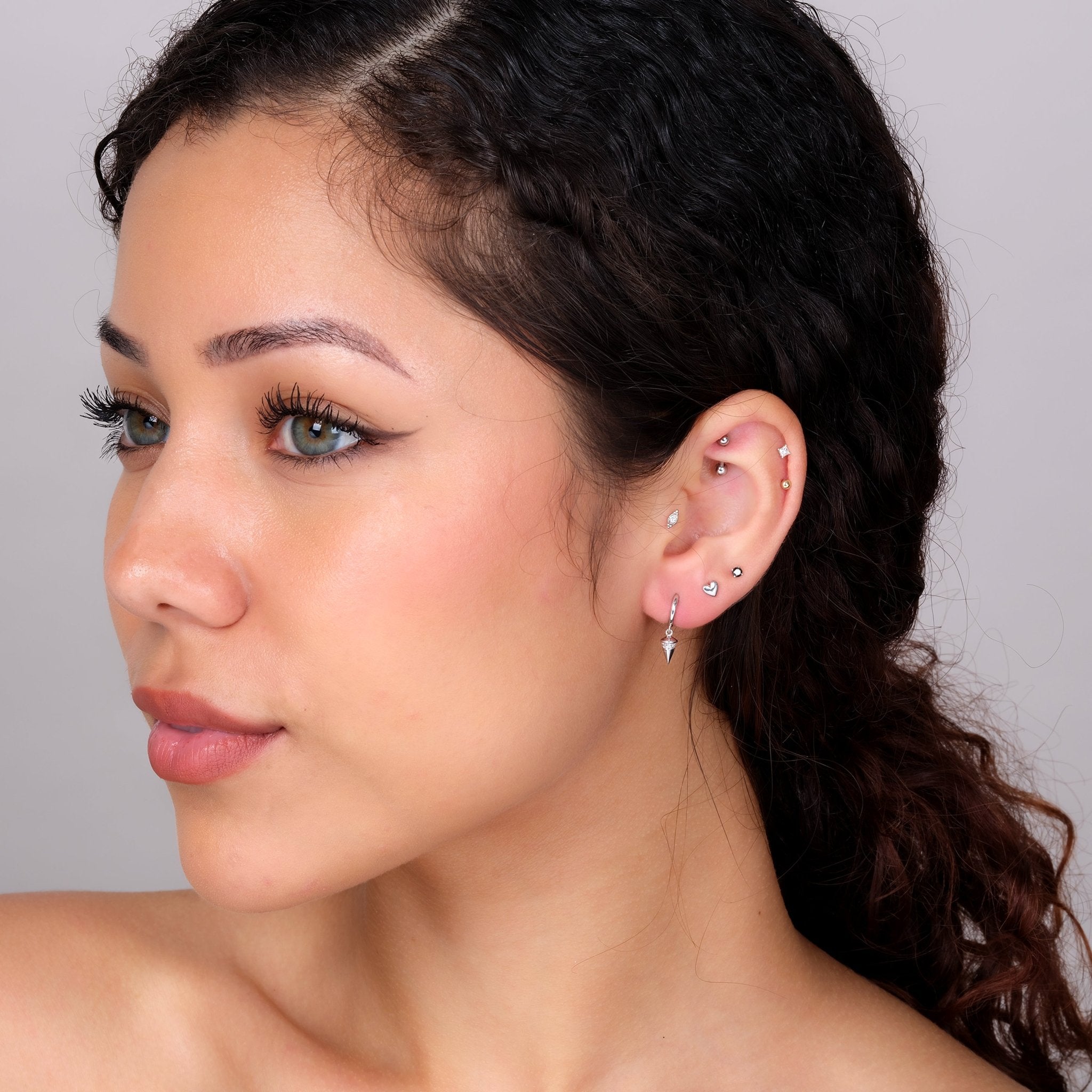 Diamond Spike Charm Illusion Hoop Ballback Earring Earrings Estella Collection #product_description# 17964 14k Birthstone Birthstone Earrings #tag4# #tag5# #tag6# #tag7# #tag8# #tag9# #tag10#