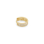 Double Row Pavé Huggie Earring Earrings Estella Collection #product_description# 18264 cartilage hoop Colorless Gemstone Cubic Zirconia #tag4# #tag5# #tag6# #tag7# #tag8# #tag9# #tag10#