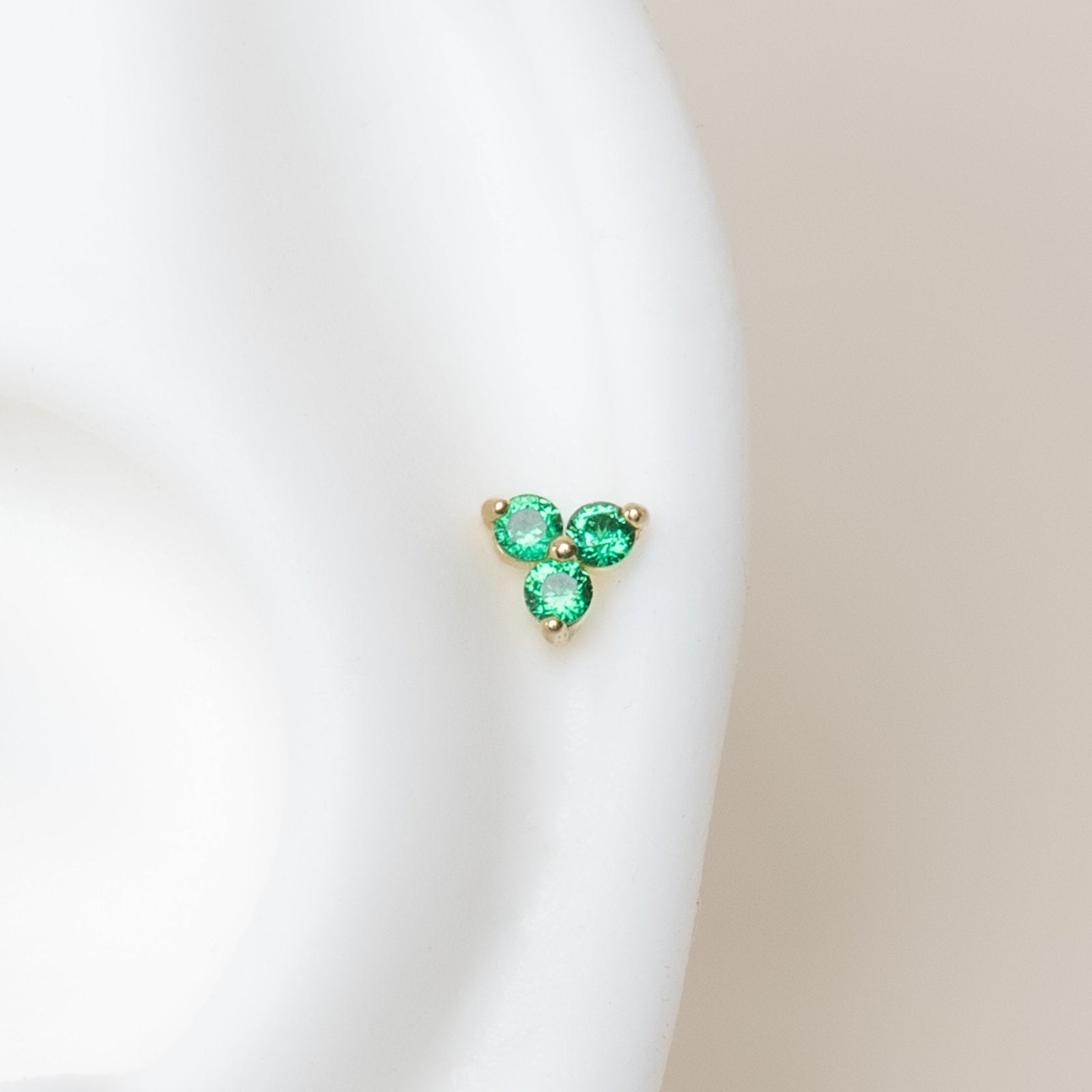 Emerald Trinity Cluster Flat Back Stud Earrings Estella Collection #product_description# 18077 14k Birthstone Birthstone Earrings #tag4# #tag5# #tag6# #tag7# #tag8# #tag9# #tag10# 5MM