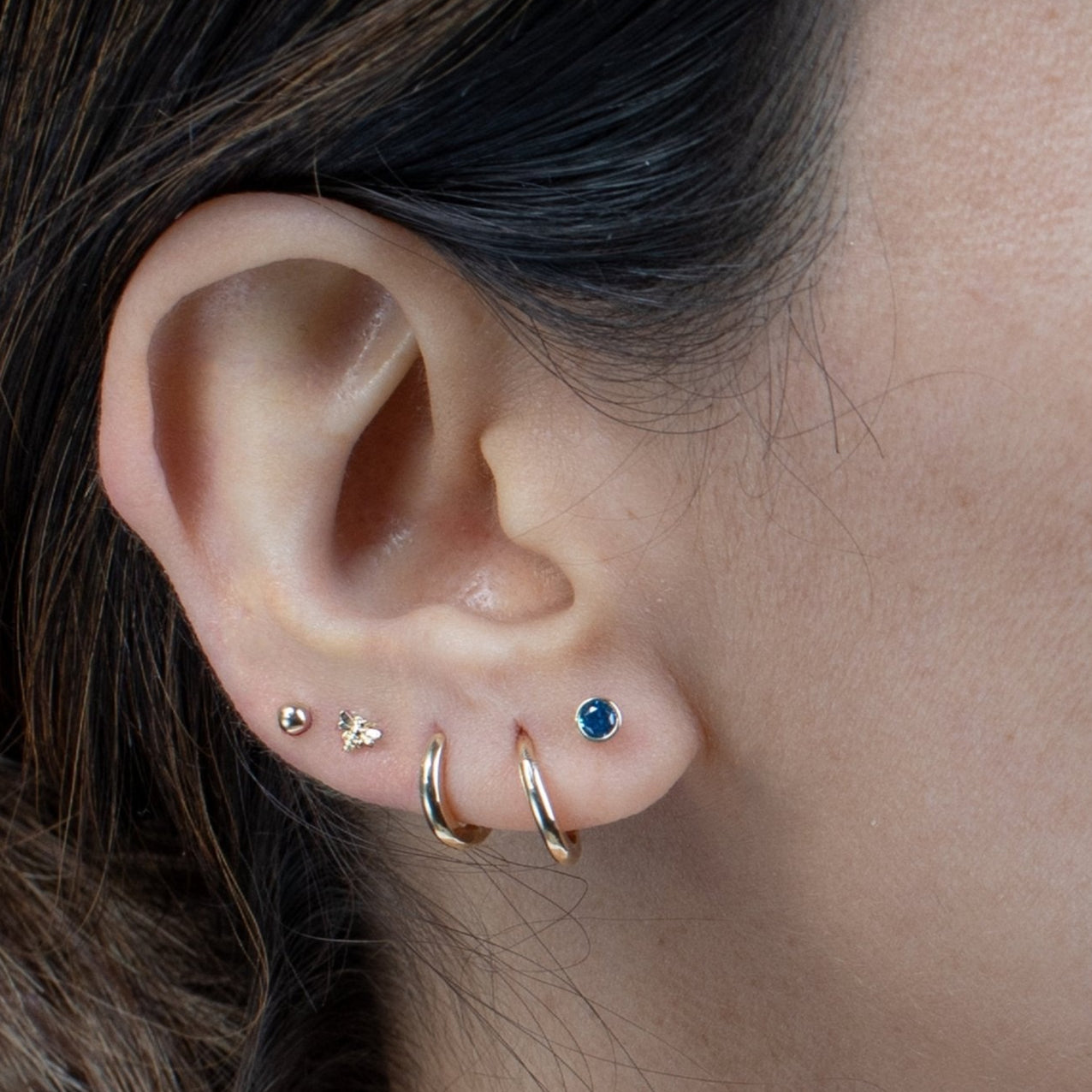 Minimalist Bee Flat Back Stud Earrings Estella Collection #product_description# 17914 14k Cartilage Earring Cartilage Earrings #tag4# #tag5# #tag6# #tag7# #tag8# #tag9# #tag10# 5MM