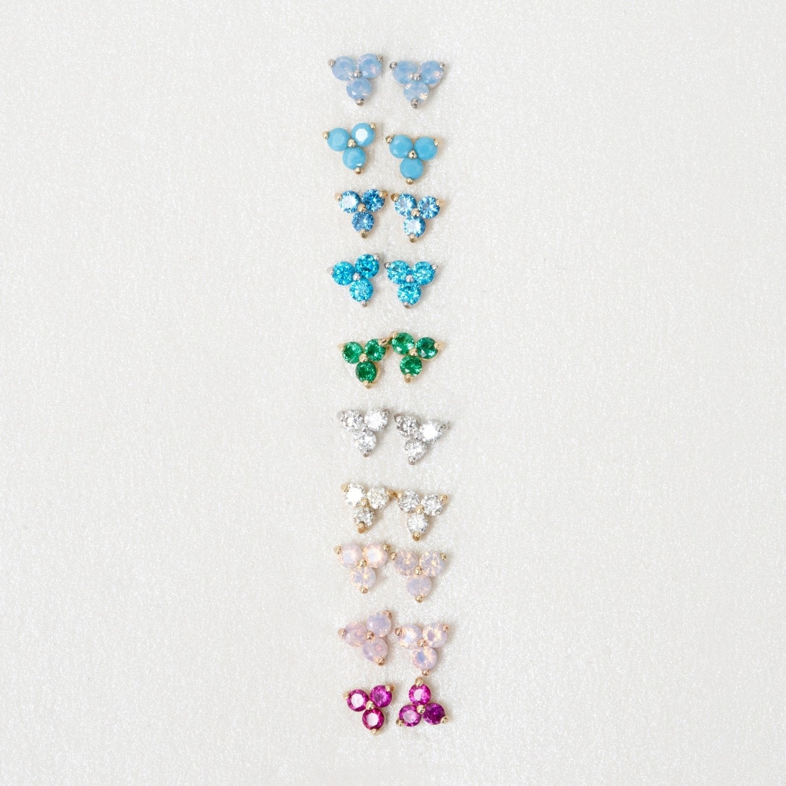 Turquoise Trinity Cluster Flat Back Earring Earrings Estella Collection #product_description# 18133 14k Birthstone Cartilage Earring #tag4# #tag5# #tag6# #tag7# #tag8# #tag9# #tag10# 5MM