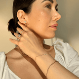 Pear Cut Citrine and Sapphire Dangle Earrings in Solid 10k Yellow Gold