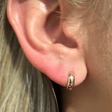 Bubble Hoop Illusion Ear Cuff Earring in Solid 14k Rose Gold
