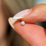 Solid 14k Gold Opal Prong Set Stud Earring