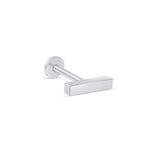 Gold Bar Flat Back Stud Earrings in Solid 14k White Gold