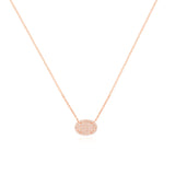 Oval Diamond Pavé Station Necklace Necklaces Estella Collection #product_description# 17707 14k Diamond Gemstone #tag4# #tag5# #tag6# #tag7# #tag8# #tag9# #tag10#