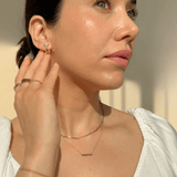 Mama Necklace in Solid 14k Yellow Gold