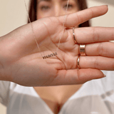 Mama Necklace in Solid 14k Yellow Gold