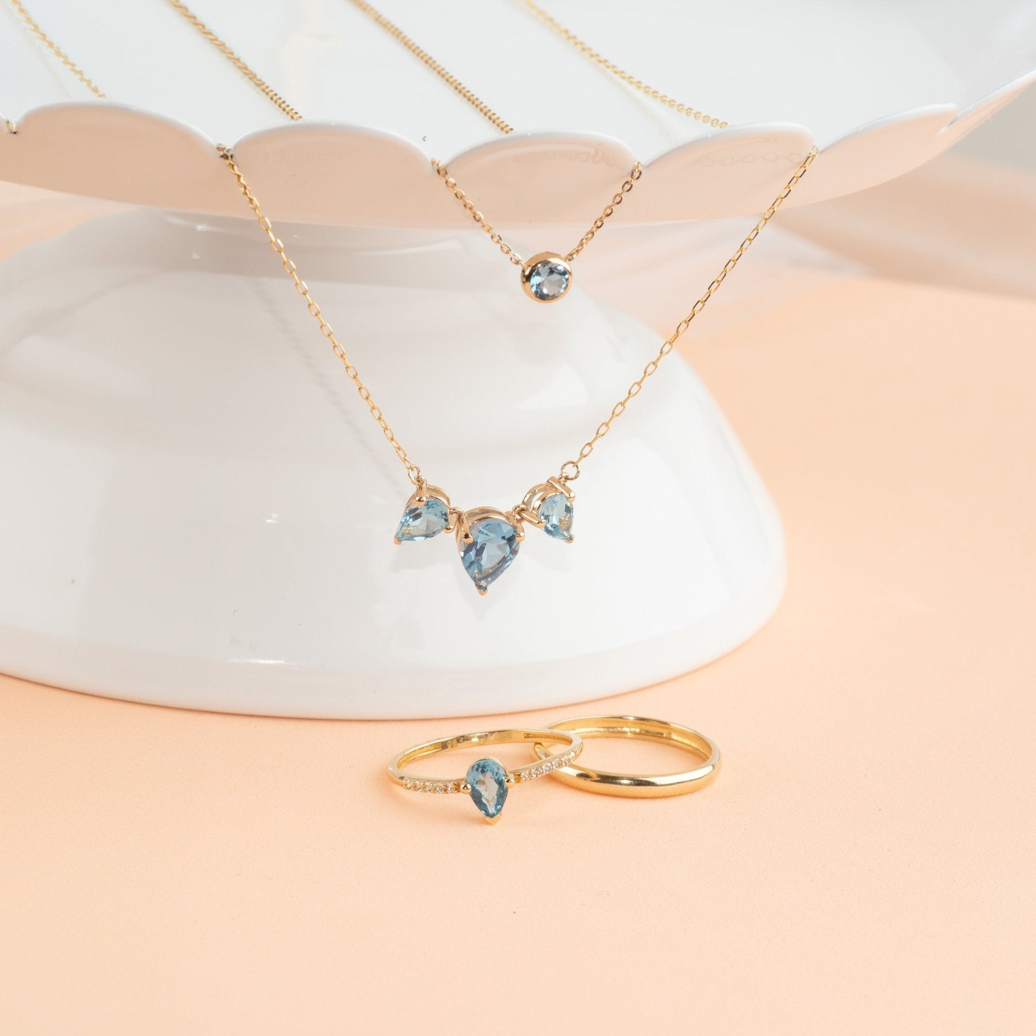 Aquamarine Station Necklace Station Necklace Bezel Set in 14k Gold Necklaces Estella Collection #product_description# 18404 14k Aquamarine Birthstone #tag4# #tag5# #tag6# #tag7# #tag8# #tag9# #tag10# 3MM