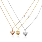 Bubble Heart and Diamond Station Necklace Necklaces Estella Collection #product_description# 18209 14k Colorless Gemstone Diamond #tag4# #tag5# #tag6# #tag7# #tag8# #tag9# #tag10#