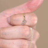 Cursive Diamond Initial Necklace - B Necklaces Estella Collection #product_description# 18557 14k Diamond Gemstone #tag4# #tag5# #tag6# #tag7# #tag8# #tag9# #tag10# 14k Yellow Gold