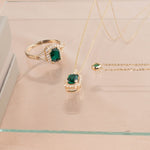 Emerald Station Necklace Bezel Set in 14k Gold Necklaces Estella Collection #product_description# 18409 14k Birthstone Emerald #tag4# #tag5# #tag6# #tag7# #tag8# #tag9# #tag10# 3MM