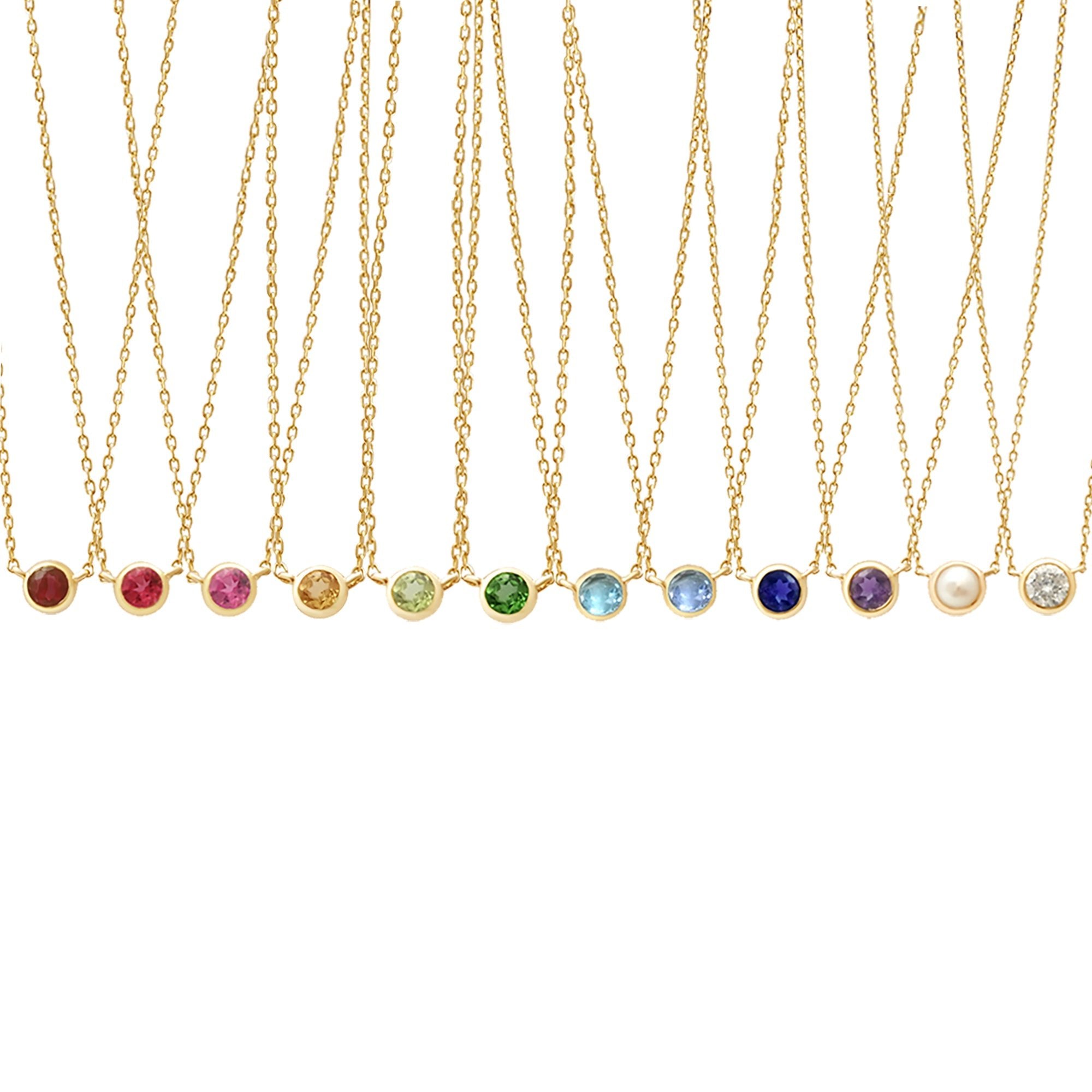 Pink Tourmaline Station Necklace Bezel Set in 14k Gold Necklaces Estella Collection #product_description# 18419 14k Birthstone Gemstone #tag4# #tag5# #tag6# #tag7# #tag8# #tag9# #tag10# 3MM