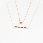 Pink Tourmaline Station Necklace Bezel Set in 14k Gold Necklaces Estella Collection #product_description# 18419 14k Birthstone Gemstone #tag4# #tag5# #tag6# #tag7# #tag8# #tag9# #tag10# 3MM