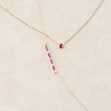 Pink Tourmaline Station Necklace Bezel Set in 14k Gold Necklaces Estella Collection #product_description# 18419 14k Birthstone Gemstone #tag4# #tag5# #tag6# #tag7# #tag8# #tag9# #tag10# 3MM