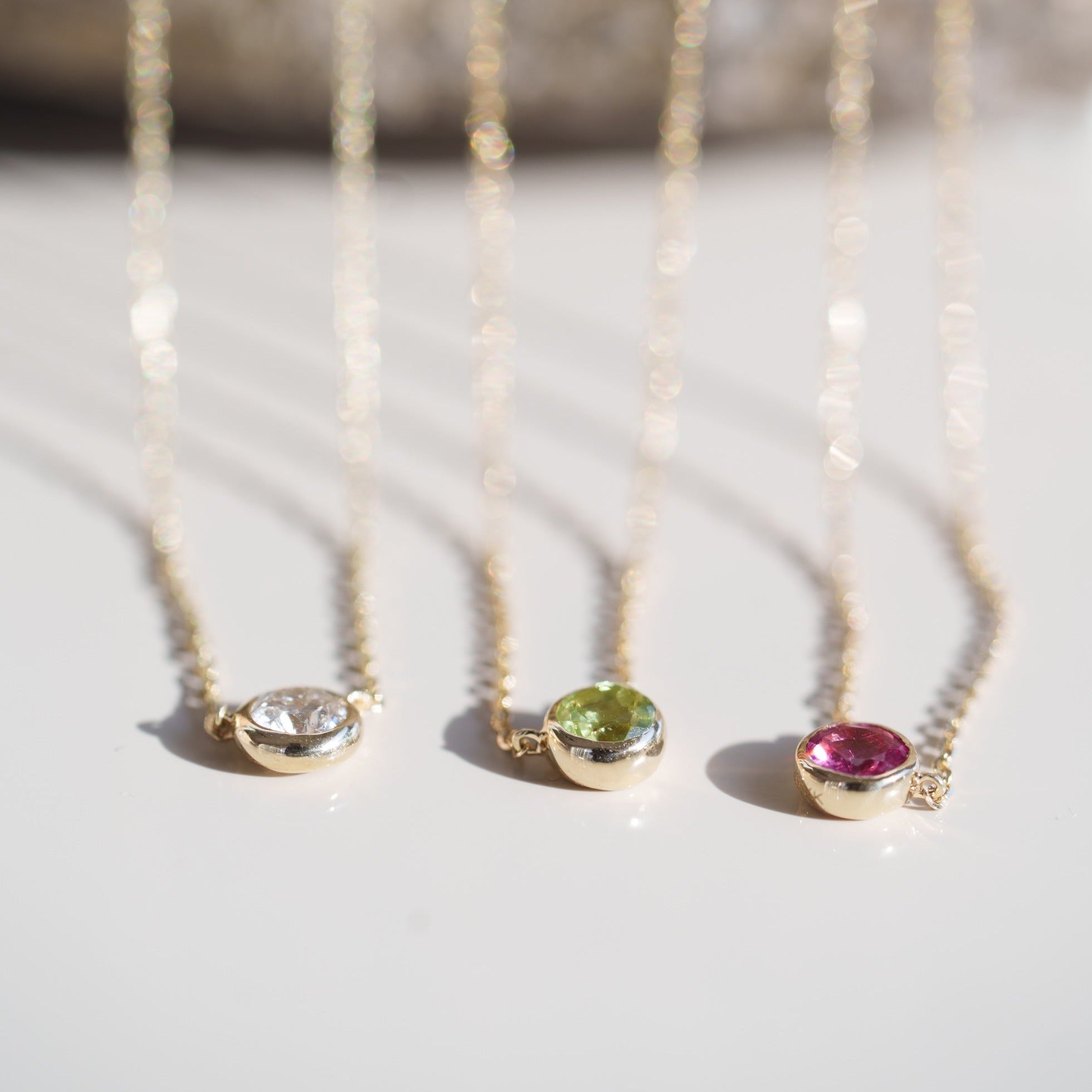 Ruby Station Necklace Bezel Set in 14k Gold Necklaces Estella Collection #product_description# 18413 14k Birthstone Gemstone #tag4# #tag5# #tag6# #tag7# #tag8# #tag9# #tag10# 3MM