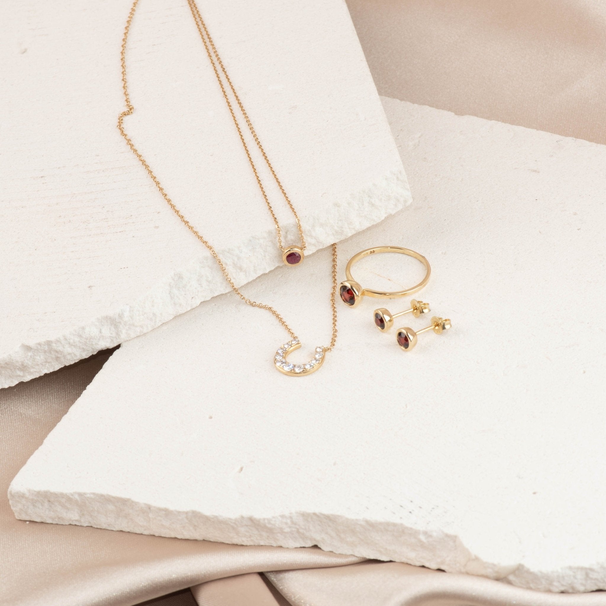 Ruby Station Necklace Bezel Set in 14k Gold Necklaces Estella Collection #product_description# 18413 14k Birthstone Gemstone #tag4# #tag5# #tag6# #tag7# #tag8# #tag9# #tag10# 3MM