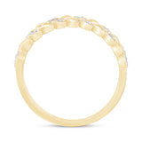 Diamond and Gold Vine Ring in Solid 10k Yellow Gold