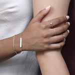Bar with Engraved Heart Monogram Bracelet in 10k Solid Gold Bracelets Estella Collection #product_description# 17662 10k 14k Chain Bracelets #tag4# #tag5# #tag6# #tag7# #tag8# #tag9# #tag10#