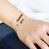 Bar with Engraved Heart Monogram Bracelet in Solid Gold Bracelets Estella Collection #product_description# 17673 10k 14k Chain Bracelets #tag4# #tag5# #tag6# #tag7# #tag8# #tag9# #tag10#