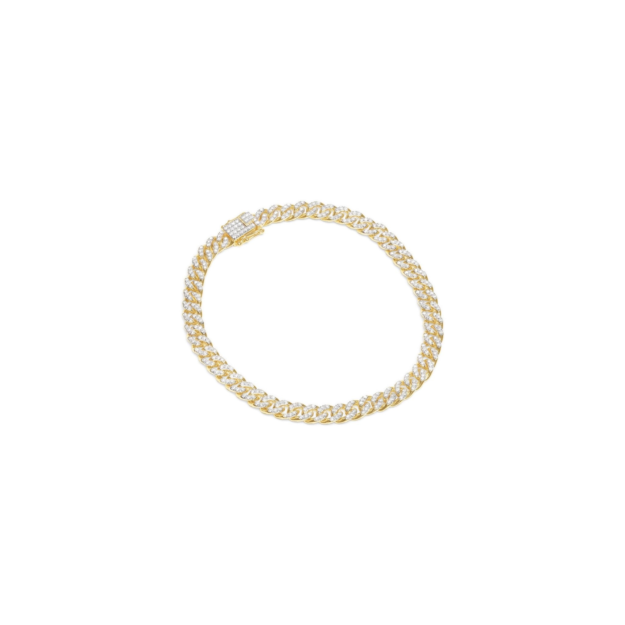 Classic Diamond Cuban Chain Bracelet Bracelets Estella Collection #product_description# 18036 14k Chain Bracelets Diamond #tag4# #tag5# #tag6# #tag7# #tag8# #tag9# #tag10#