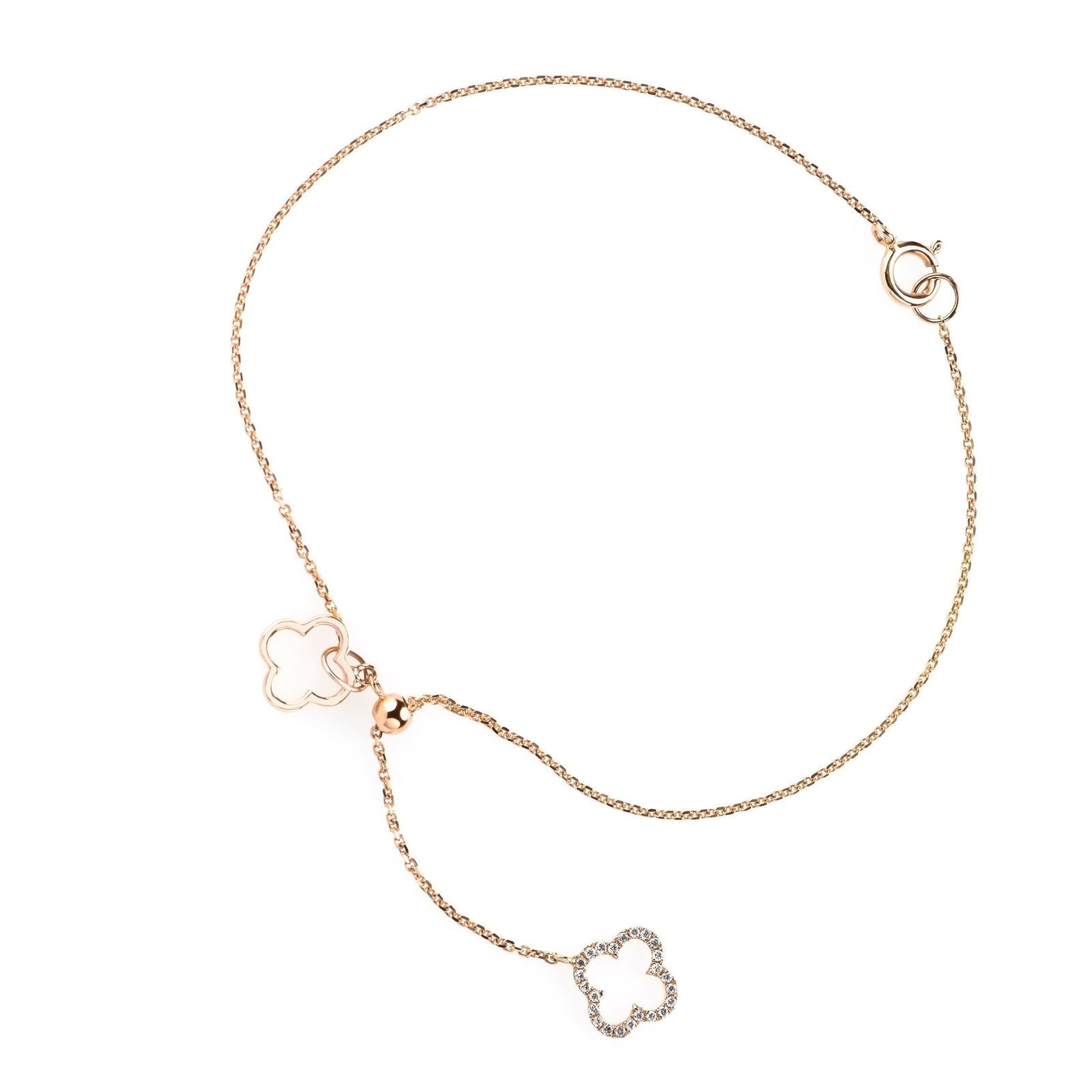 Diamond Clover Lariat Bolo Bracelet Bracelets Estella Collection #product_description# 17126 14k Birthstone Birthstone Jewelry #tag4# #tag5# #tag6# #tag7# #tag8# #tag9# #tag10#