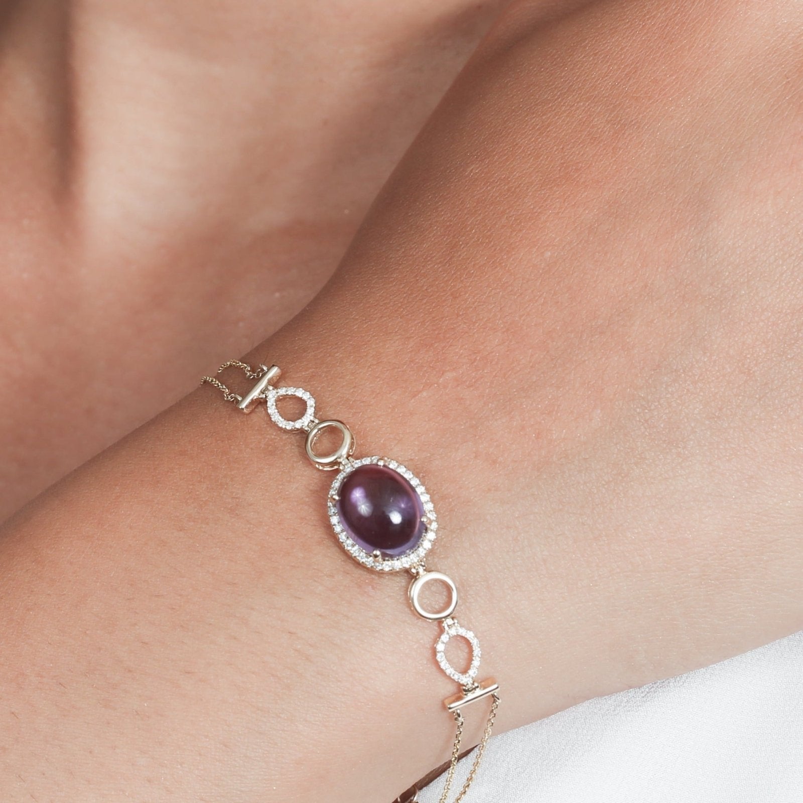Amethyst and Diamond Infinity Heirloom Bracelet Bracelets Estella Collection #product_description# 14k Amethyst Birthstone #tag4# #tag5# #tag6# #tag7# #tag8# #tag9# #tag10#