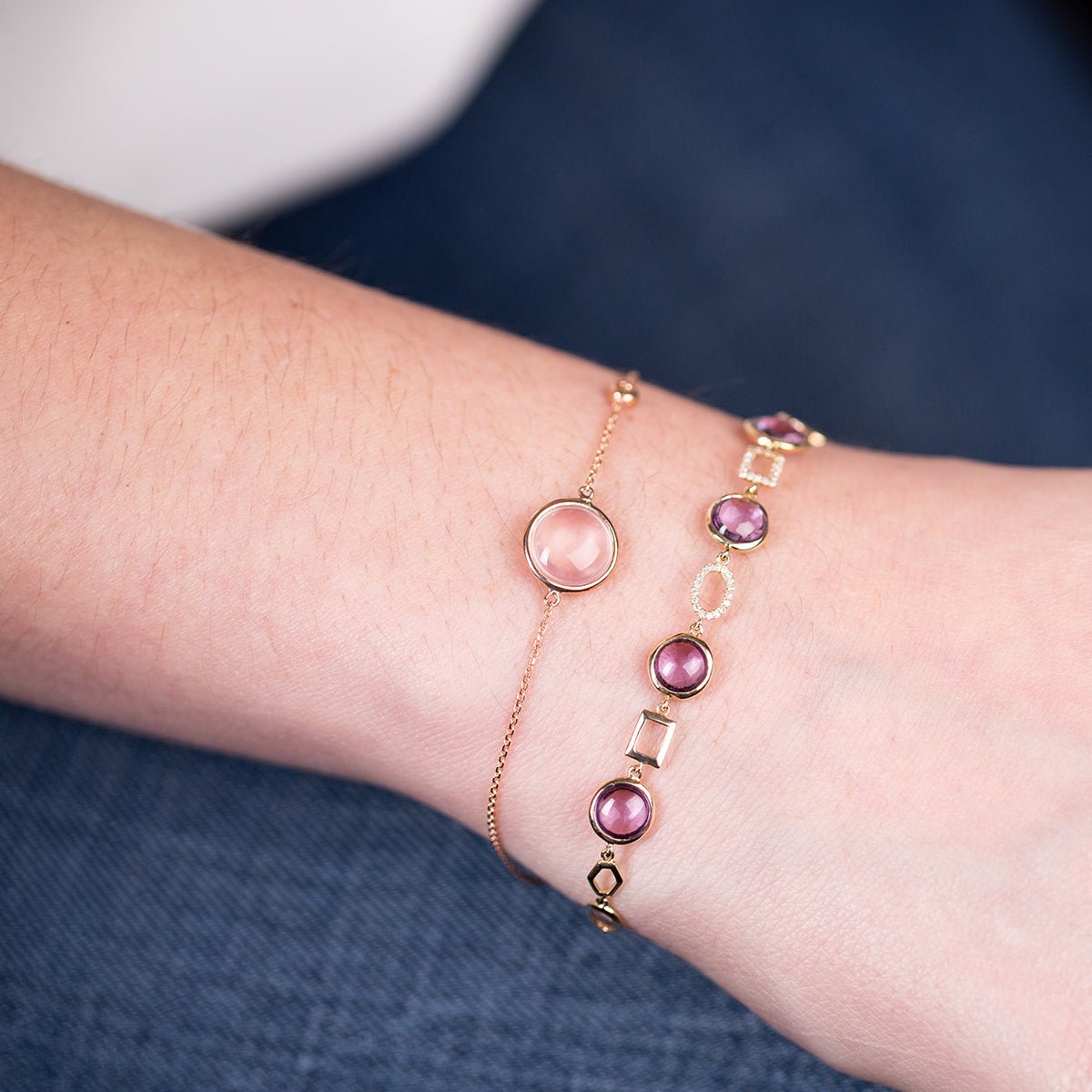 Amethyst and Geometric Diamond Link Bracelet Bracelets Estella Collection #product_description# 14k Amethyst Chain Bracelets #tag4# #tag5# #tag6# #tag7# #tag8# #tag9# #tag10#