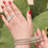Classic Diamond Cuban Chain Bracelet Bracelets Estella Collection #product_description# 18036 14k Chain Bracelets Diamond #tag4# #tag5# #tag6# #tag7# #tag8# #tag9# #tag10#