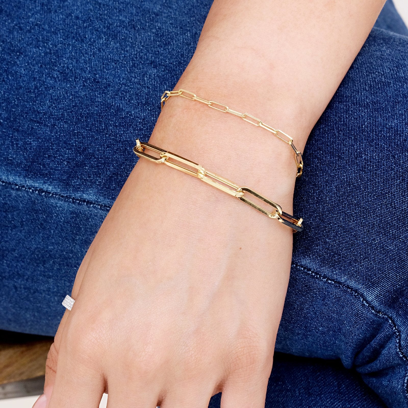 Classic Paperclip Chain Bracelet Bracelets Estella Collection #product_description# 18191 14k Chain Chain Bracelets #tag4# #tag5# #tag6# #tag7# #tag8# #tag9# #tag10# 7 Inches (2.75 mm)