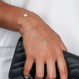 Mother of Pearl and Diamond Halo Clover Station Bracelet Bracelets Estella Collection #product_description# 14k Birthstone Chain Bracelets #tag4# #tag5# #tag6# #tag7# #tag8# #tag9# #tag10#