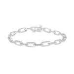 Paperclip Link Bracelet Bracelets Estella Collection #product_description# 32644 925 Diamond Made to Order #tag4# #tag5# #tag6# #tag7# #tag8# #tag9# #tag10#