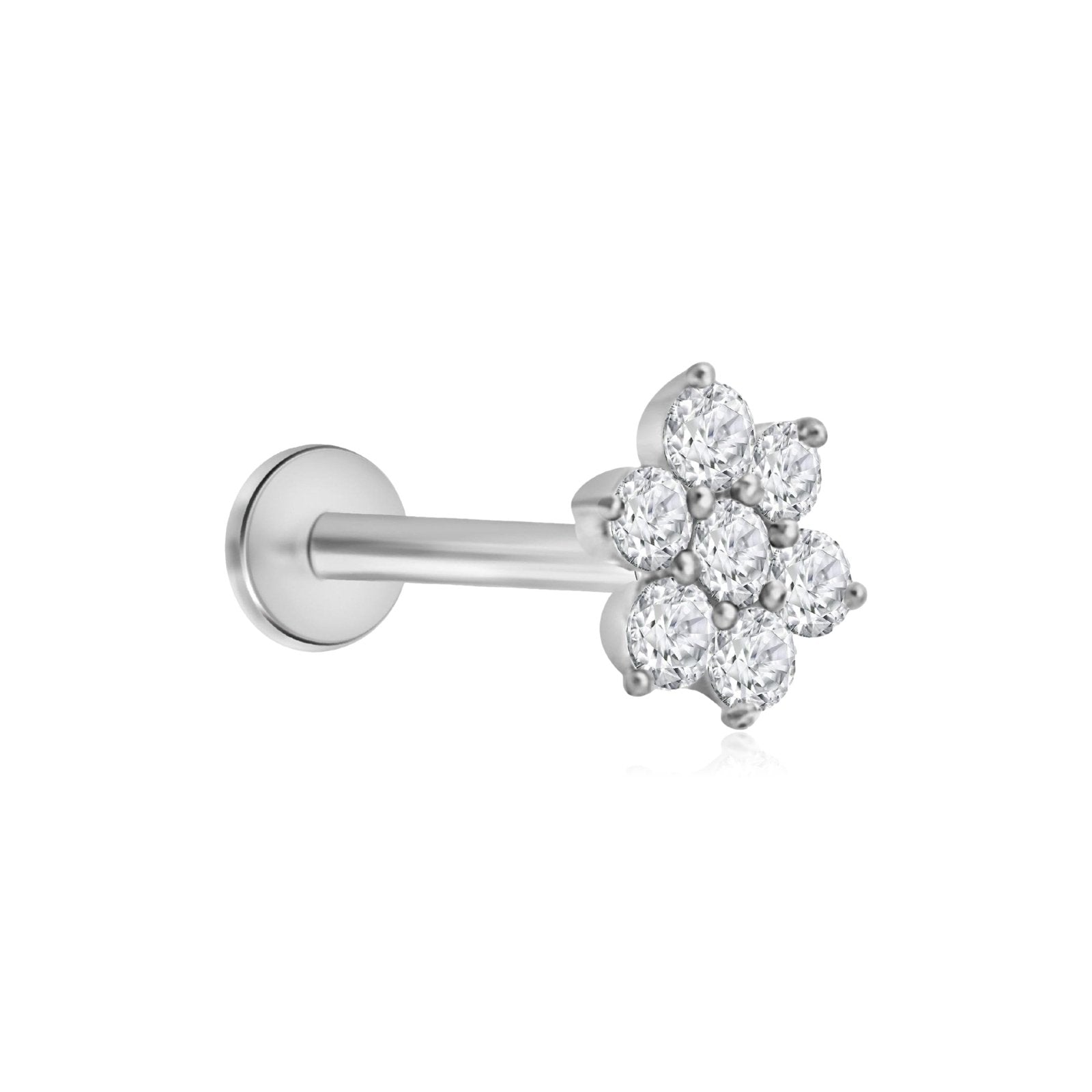 Diamond Flat Back Stud - Estella Collection