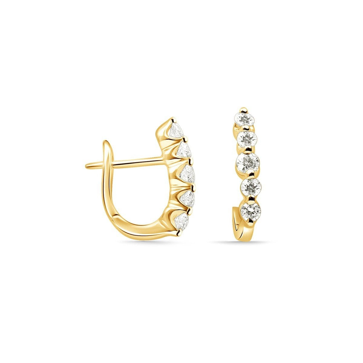 Diamond Huggie Earrings Estella Collection #product_description# 14k April Birthstone Birthstone #tag4# #tag5# #tag6# #tag7# #tag8# #tag9# #tag10#