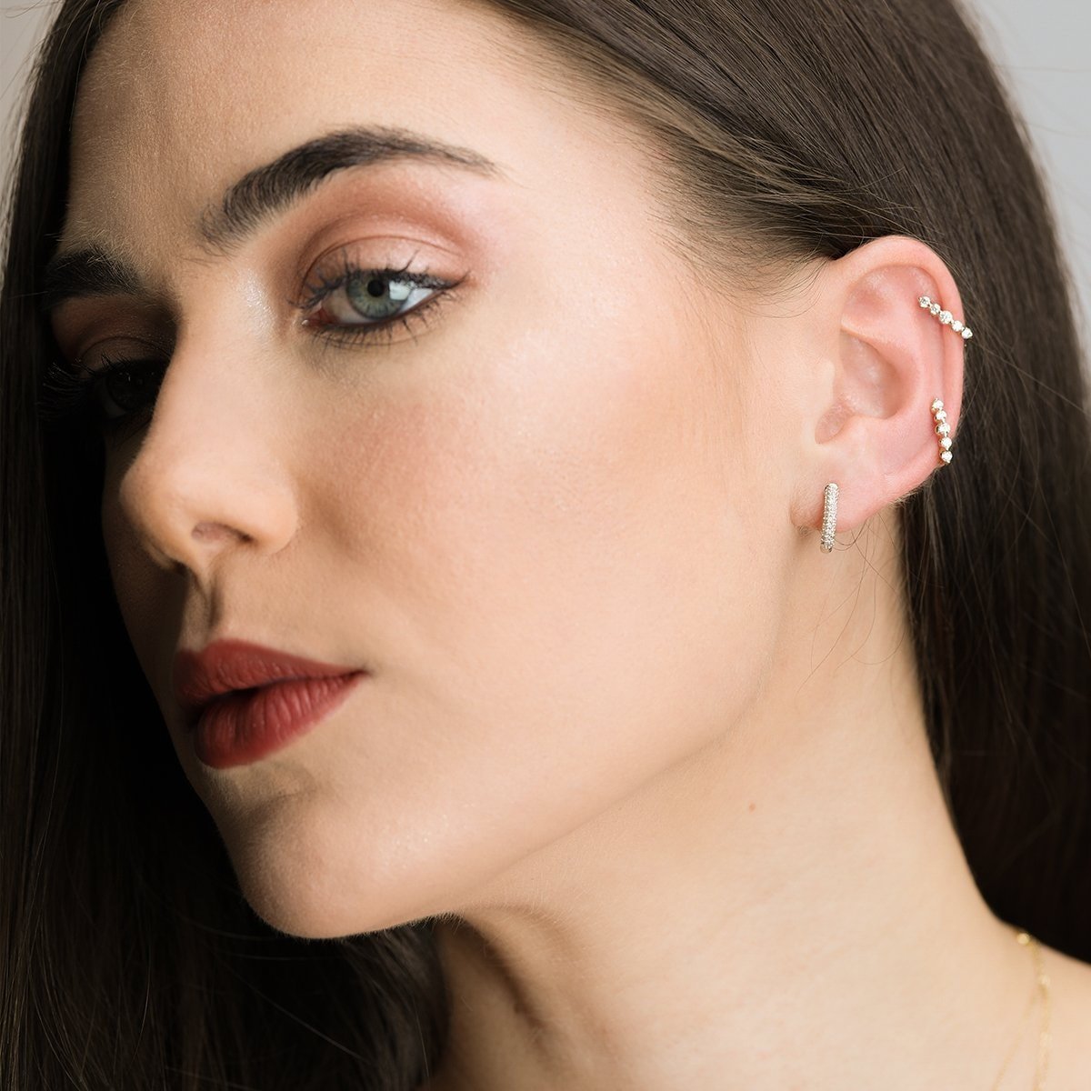 Diamond Huggie Earrings Estella Collection #product_description# 14k April Birthstone Birthstone #tag4# #tag5# #tag6# #tag7# #tag8# #tag9# #tag10#