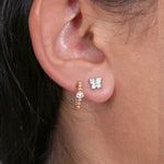 Beaded Diamond Huggie Earrings Earrings Estella Collection #product_description# 17527 14k Colorless Gemstone Diamond #tag4# #tag5# #tag6# #tag7# #tag8# #tag9# #tag10#
