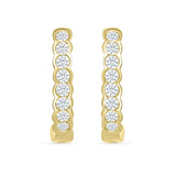 Bezel Set Diamond Hoop Earrings Earrings Estella Collection #product_description# 32680 Diamond Made to Order Traditional Stud #tag4# #tag5# #tag6# #tag7# #tag8# #tag9# #tag10#