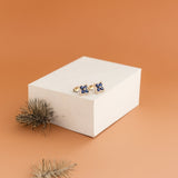 Blue Sapphire Clover Stud Earrings with White Sapphire Halo Earrings Estella Collection #product_description# 32657 10k Birthstone blue #tag4# #tag5# #tag6# #tag7# #tag8# #tag9# #tag10#