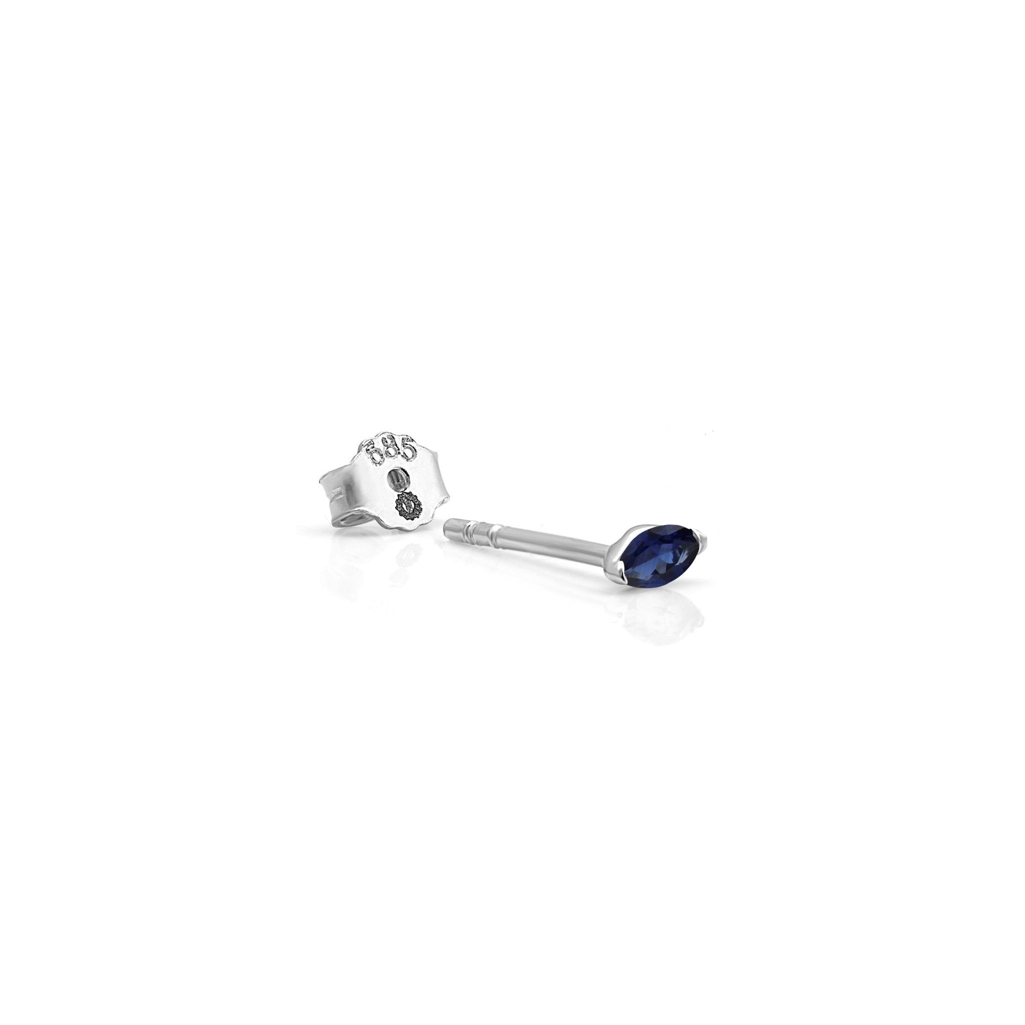 Blue Sapphire Marquise Screw Back Earring Earrings Estella Collection #product_description# 17985 14k Birthstone Birthstone Earrings #tag4# #tag5# #tag6# #tag7# #tag8# #tag9# #tag10#